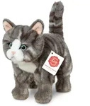 Teddy-Hermann - Katze stehend grau getigert 20 cm