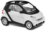 BUSCH 60202 1:87 - Bausatz: Smart Fortwo 07, Wei&szlig;