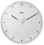 BRAUN Funk-Wanduhr &Oslash;30cm - wei&szlig;