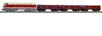 PIKO H0 57138 - Start-Set mit Bettung BR 119 + 3 Hochbordwagen