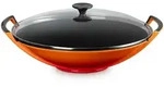 Le Creuset Wok mit Glasdeckel &Oslash; 36cm - orange