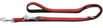 Hunter Verstellbare F&uuml;hrleine Neopren, Ma&szlig;e: 10 mm / 200 cm, Farbe: rot / schwarz