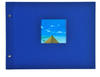 goldbuch Schraubalbum Bella Vista blau mit schwarzen Seiten, 39x31 cm