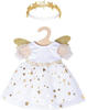 Heless - Puppen-Kleid Schutzengel mit Sternen-Haarband, Gr. 28-35 cm