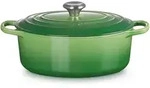 Le Creuset Ovaler Br&auml;ter Signature 29cm - gr&uuml;n