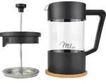 Milu French Press Set 600ml - schwarz|transparent