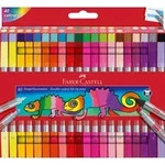 FABER-CASTELL Doppelfasermaler farblich sortiert 40er Etui