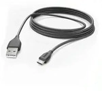 HAMA Ladekabel, USB-A - Micro-USB, 3 m, Schwarz - schwarz