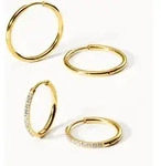 PURELEI Lovely Glitter Ohrring-Set mit Zirkonia Steinen