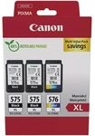 Canon PG-575XL + PG-575XL + CL-576XL - Schwarz + 3 Farben - Druckerpatrone -