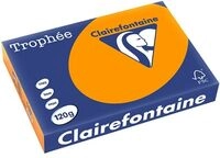 Clairefontaine Orange A4 Farbiges Papier 120 g/m&sup2; (250 Blatt)
