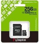 Kingston 256GB microSDXC Canvas Select Plus Gen3 150MB/s A1 Card + Adapter - SD-Karte