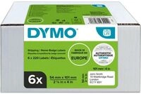 Dymo 2093092 (6 stuks) - Schwarz auf wei&szlig; - Etikett