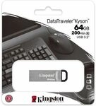 Kingston 64GB DataTraveler Kyson 200MB/s Metal USB 3.2 Gen 1 - USB-Stick