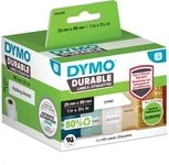 Dymo Durable 2112285 Etikett Schwarz auf Wei&szlig; (25 mm x 89 mm)