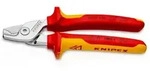 Knipex Kabelschere StepCut isoliert verchromt 160 mm klein leicht stark 9516160