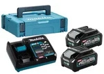 Makita Power Source Kit Li 2x Akku BL4040 Schnellladeger&auml;t 40V 4,0 AH 191J97-1