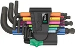 Wera Winkelschl&uuml;sselsatz metrisch BlackLaser 950/9 Hex-Plus Multicolour 2