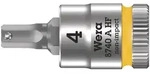 Wera 8740 A HF Zyklop Bitnuss 1/4"-Antrieb Innensechskantschrauben 4 x 28 mm