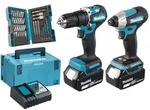 Makita Akku DHP487 Schlagbohrschrauber DTD157 Schlagschrauber 2x3,0Ah DLX2414JX4