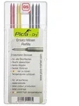 Pica Ersatzminen Basisset Multi-Use f&uuml;r Tieflochmarker 4 graphit 2 rot 2 gelb