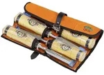 Kirschen Zimmermannsbeitelsatz /Velourledertasche 1958000 Rolltasche Stechbeitel