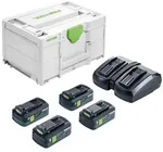 Festool Energie Set SYS 18V 4x4,0/TCL 6 DUO 577104 Li-HighPower DUO Ladeger&auml;t