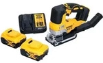 DeWalt DCS 334 P2 Akku Pendelhub Stichs&auml;ge 18 V Brushless + 2x Akku 5,0 Ah +