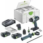 Festool TPC 18/4 I-Basic-Set Akku Schlagbohrschrauber 18 V 75 Nm Brushless + 2x...