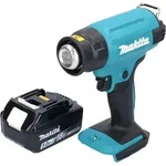 Makita DHG 180 T1 Akku Hei&szlig;luftgebl&auml;se 18 V 550 &deg;C + 1x Akku 5,0 Ah - ohne