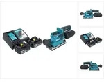 Makita DBO 382 RG Akku Schwingschleifer 18 V 93 x 185 mm Brushless + 2x Akku 6,0 Ah +