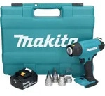 Makita DHG 181 T1K Akku Hei&szlig;luftgebl&auml;se 18 V 150 - 550&deg;C + 1x Akku 5,0 Ah +...