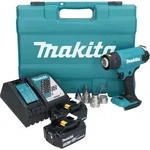 Makita DHG 181 RFK Akku Hei&szlig;luftgebl&auml;se 18 V 150 - 550&deg;C + 2x Akku 3,0 Ah +