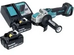 Makita DGA 521 RTX1 Akku Winkelschleifer 18 V 125 mm X-LOCK Brushless + 2x Akku...