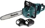 Makita DUC 355 T2 Akku Kettens&auml;ge 36V ( 2x18V ) Brushless 35 cm + 2x 5,0 Ah Akku -