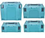 Makita Makpac Set Gr. 1 + 2 + 3 + 4 Transportbox und Werkzeugkiste