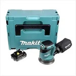 Makita DBO 180 Y1J 18 V Akku Exzenterschleifer + 1x Akku 1,5Ah + Makpac - ohne