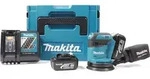 Makita BBO 180 RFJ 18V Li-ion Akku Exzenterschleifer + 2x Akku 3,0Ah + Ladeger&auml;t +