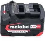 Metabo Basis Set 2x Li-Power Akkupack 18 V 4,0 Ah CAS Li-Ion Akku + ASC 55...
