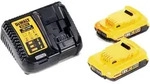 Dewalt DCD 740 D2 Akku Winkelbohrmaschine 18V 33Nm + 2x Akku 2,0Ah +