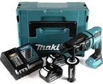Makita DHR 182 RGJ Akku Bohrhammer 18V 1,7J SDS plus Brushless + 2x Akku 6,0Ah +