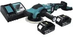 Makita DPO 600 RF Akku Exzenterpolierer 18 V 150 mm XPT Brushless + 2x Akku 3,0...