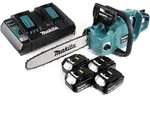 Makita DUC 353 PT4 Akku Kettens&auml;ge 36V ( 2x18V ) Brushless 35 cm + 4x 5,0 Ah...