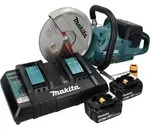 Makita DCE 090 PM2X1 Akku Trennschleifer 36 V ( 2x 18 V ) 230 mm Brushless + 2x Akku