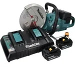 Makita DCE 090 PG2X1 Akku Trennschleifer 36 V ( 2x 18 V ) 230 mm Brushless + 2x...
