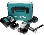 Makita DGA 506 RG1J Akku Winkelschleifer 18 V 125 mm Brushless + 1x Akku 6,0 Ah...