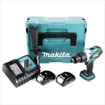 Makita DDF 458 RAJ Akku Bohrschrauber 18 V 91 Nm + 2x Akku 2,0 Ah + Ladeger&auml;t +