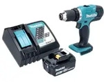 Makita DDF 453 RF1 Akku Bohrschrauber 18 V 42 Nm + 1x Akku 3,0 Ah + Ladeger&auml;t