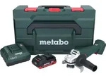 Metabo W 18 7-125 Akku Winkelschleifer 18 V 125 mm + 1x Akku 4,0 Ah +...