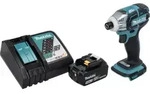Makita DTS 141 RT1 Akku Impulsschrauber 18 V 40 Nm 1/4" Brushless + 1x Akku 5,0...